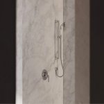 Omnires Armance Zestaw prysznicowy suwany na drążku ściennym Chrom ARMANCE-SCR