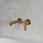 Omnires Art Deco Bateria umywalkowa podtynkowa Złoty AD5115GL