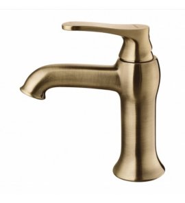 Omnires Art Deco Bateria umywalkowa jednootworowa bez korka Brąz antyczny AD5110BR