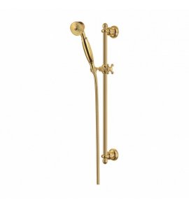 Omnires Art Deco Zestaw prysznicowy na drążku Złoty ARTDECO-SGL