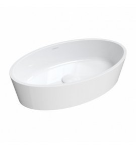 Omnires Bari M+ Umywalka nablatowa 50x30 cm Biały połysk BARI500UNBP