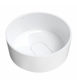 Omnires Cadence M+ Umywalka nablatowa Ø 42 cm Biały połysk CADENCER420BP