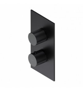 Omnires Contour Bateria prysznicowo-wannowa termostatyczna podtynkowa Antracyt CT8036AT