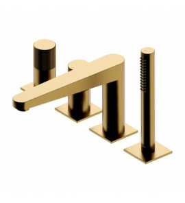 Omnires Contour Bateria wannowa 4-otworowa Złoty szczotkowany CT8032GLB