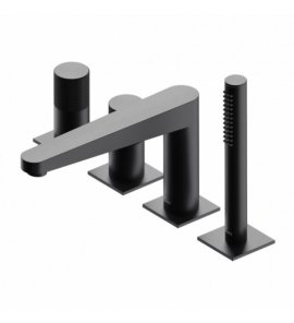 Omnires Contour Bateria wannowa 4-otworowa Antracyt CT8032AT