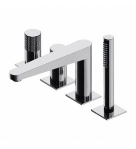 Omnires Contour Bateria wannowa 4-otworowa Chrom CT8032CR