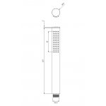 Omnires Contour Słuchawka prysznicowa Chrom CONTOUR-RCR