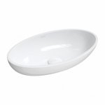 Omnires Crete M+ Umywalka nablatowa 51x30 cm Biały połysk CRETEBP