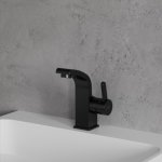 Omnires Darling Bateria umywalkowa jednootworowa bez korka Czarny DA5010BL