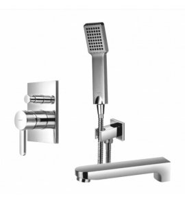 Omnires Darling Zestaw wannowy podtynkowy z zestawem prysznicowym Chrom SYSDAW01CR