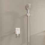 Omnires Davis Słuchawka prysznicowa 3-funkcyjna Chrom/Biały DAVIS-RCRB