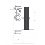 Omnires Element podtynkowy do baterii wannowo-prysznicowej podtynkowej 2-drożnej BOXTE2F