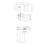 Omnires Fresh Bateria umywalkowa podtynkowy Chrom FR7115CR