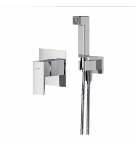 Omnires Fresh Zestaw bidetowy podtynkowy z uchwytem na przyłączu kątowym Chrom SYSFRBI1CR