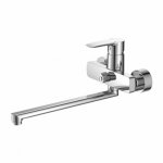 Omnires Mackenzie Bateria kuchenna ścienna z obrotową wylewką Chrom MA3218CR