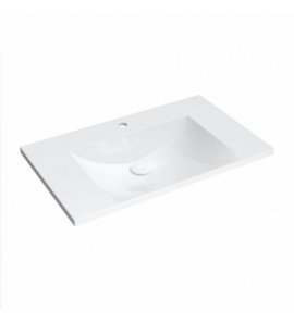 Omnires Naxos M+ Umywalka meblowa 76x46 cm Biały połysk NAXOS760BP