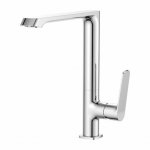 Omnires Norman Bateria kuchenna jednootworowa z obrotową wylewką Chrom NR7650CR