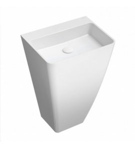 Omnires Parma M+ Umywalka wolnostojąca 55x43 cm Biały połysk PARMAUWBOBP