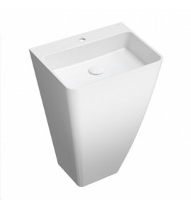 Omnires Parma M+ Umywalka wolnostojąca 55x43 cm Biały połysk PARMAUWBP