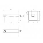 Omnires Parma Wylewka wannowa ścienna Chrom/Biały WDPARMACRB