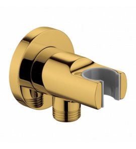 Omnires Przyłącze kątowe z uchwytem na słuchawkę Złoty 8873GL