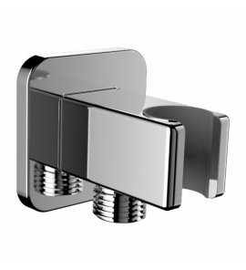 Omnires Przyłącze kątowe z uchwytem na słuchawkę Chrom 8815CR