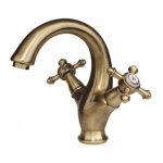   Omnires Retro Bateria umywalkowa bez korka Brąz antyczny RE7210BR