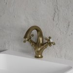   Omnires Retro Bateria umywalkowa bez korka Brąz antyczny RE7210BR