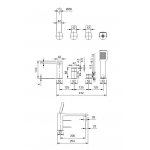 Omnires Slide Bateria wannowa 4-otworowa Chrom SL7732CR