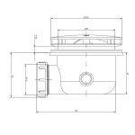   Omnires Syfon do brodzika Biały połysk ST6590.35N+ST45BP W MAGAZYNIE!!