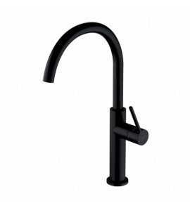 Omnires Tula Bateria kuchenna jednootworowa z obrotową wylewką Czarny TL6050BL