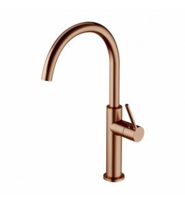 Omnires Tula Bateria kuchenna jednootworowa z obrotową wylewką Miedź szczotkowana TL6050CPB