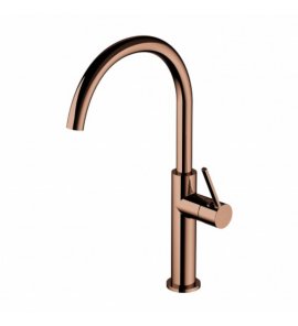 Omnires Tula Bateria kuchenna jednootworowa z obrotową wylewką Miedź TL6050CP