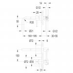 Omnires Y Bateria umywalkowa podtynkowa Miedź Y1215HCP