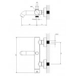 Omnires Y Bateria wannowa ścienna z zestawem prysznicowym Czarny Y1231BL