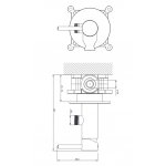Omnires Y Zestaw bidetowy podtynkowy Chrom SYSYBI2CR