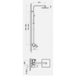 OPTIMA Zestaw wannowo-natryskowy z deszczownicą Czarny AL1844518NS