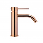 Paffoni Light Bateria umywalkowa jednootworowa bez korka złoty róż LIG071ROSE