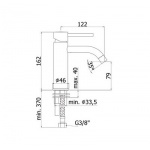 Paffoni Light Bateria umywalkowa jednootworowa z korkiem automatycznym chrom LIG075CR