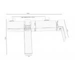 QATRO Zestaw wannowo-natryskowy z deszczownicą Czarny AL1844517NS