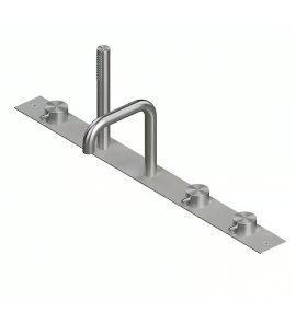 QuadroDesign Source Bateria wannowa na brzeg wanny 5-otworowa brushed stainless steel 1295RAS