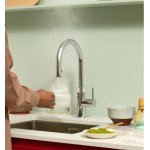 Quooker Zestaw bateria kuchenna z wyciąganą wylewką Flex Round plus zbiornik HOT 7L COMBI+ Chrom 