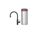 Quooker Zestaw bateria kuchenna z wyciąganą wylewką Flex Round plus zbiornik HOT 7L COMBI+ Czarny mat