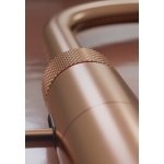 Quooker Zestaw bateria kuchenna z wyciąganą wylewką Flex Square plus zbiornik HOT 3L PRO3 Różowa miedź