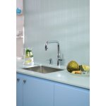 Quooker Zestaw bateria kuchenna z wyciąganą wylewką Flex Square plus zbiornik HOT 7L COMBI+ Chrom 