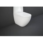 Rak Ceramika Des Miska WC stojąca bezrantowa do kompaktu 42x38x52 cm biały połysk DESWC1146AWHA