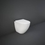 Rak Ceramika Des Miska WC stojąca bezrantowa 42x38x52 cm biały połysk DESWC1346AWHA