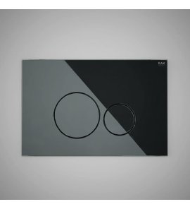 Rak Ceramika Ecofix Przycisk spłukujący czarny połysk FSRAKPPL010