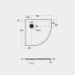 Rak Ceramika Feeling Brodzik 80x80 biały mat RFQU008080S500