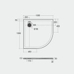 Rak Ceramika Feeling Brodzik 100x100 cappuccino mat RFQU100100S514